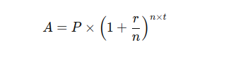 Formule de base des intérêts composés