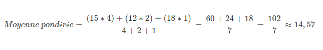 Exemple calcul