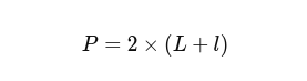 Formule périmetre rectangle