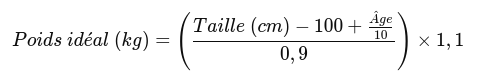 Formule Creff morphologie large