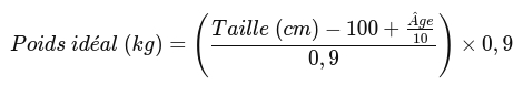 Formule de Creff pour les minces