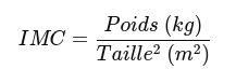 Formule IMC