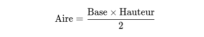 Formule triangle