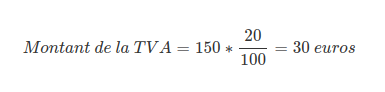 Exemple montant TVA